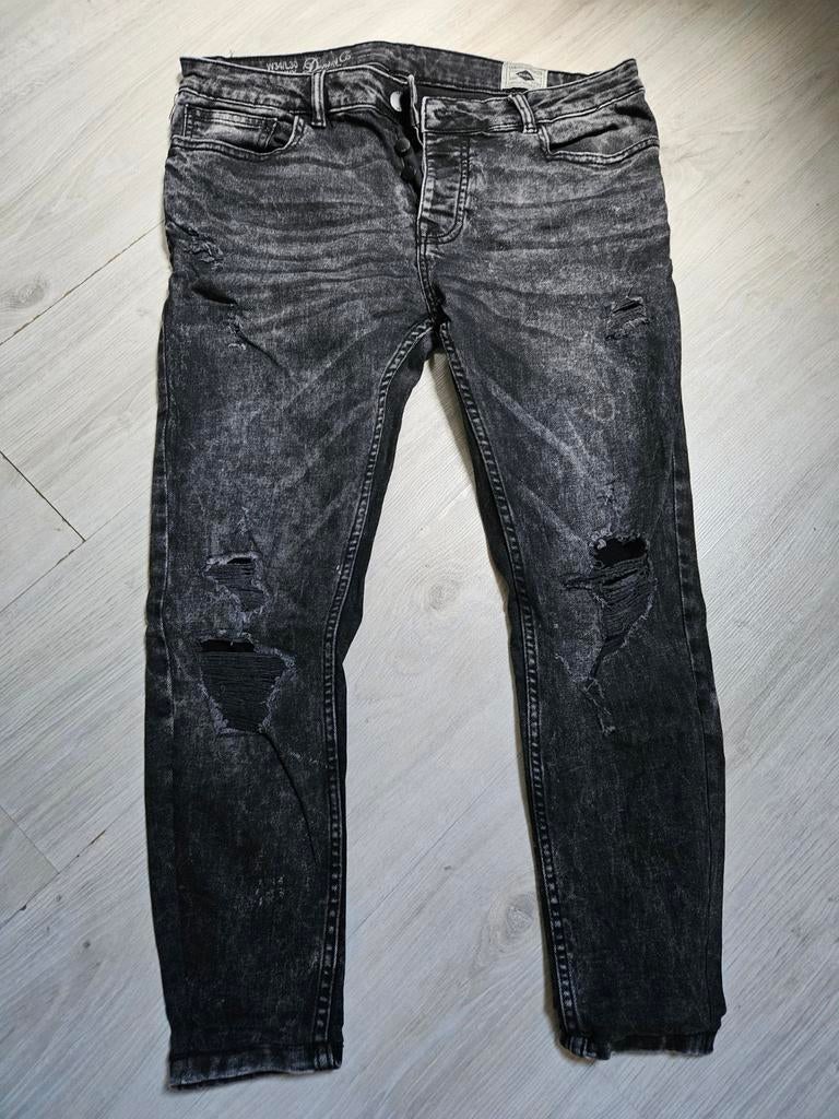 Herenjeans grijs mt w34 l30 zgan, Ophalen of Verzenden, Zo goed als nieuw, Grijs, W33 - W34 (confectie 48/50)