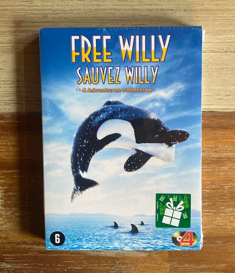 Free Willy Verzamel Box 1 T/M 4 op DVD, Alle leeftijden, Ophalen of Verzenden, Nieuw in verpakking, Boxset