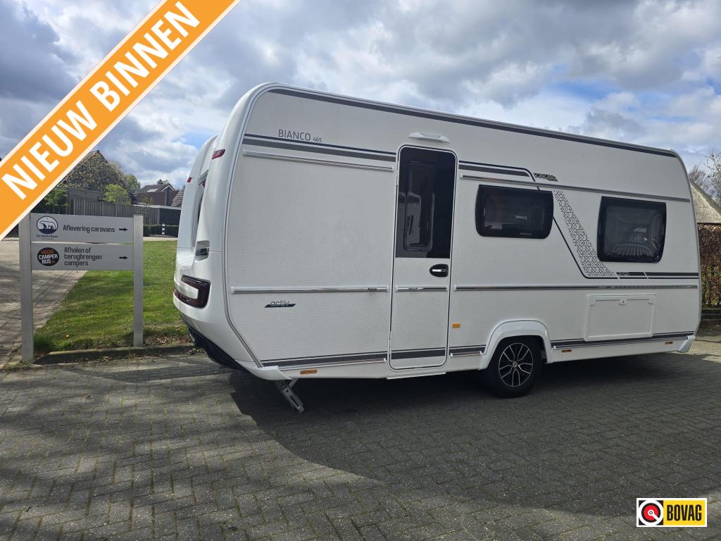 Fendt Bianco 465 SGE met nieuwe mover en verzw. as 1800kg, Caravans en Kamperen, Caravans, Bedrijf, tot en met 2, 1250 - 1500 kg