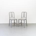 6 x Emeco 111 Navy Chair Grijs - Recycled Pet, Niet ingevuld, Kunststof, Niet ingevuld, Ophalen of Verzenden