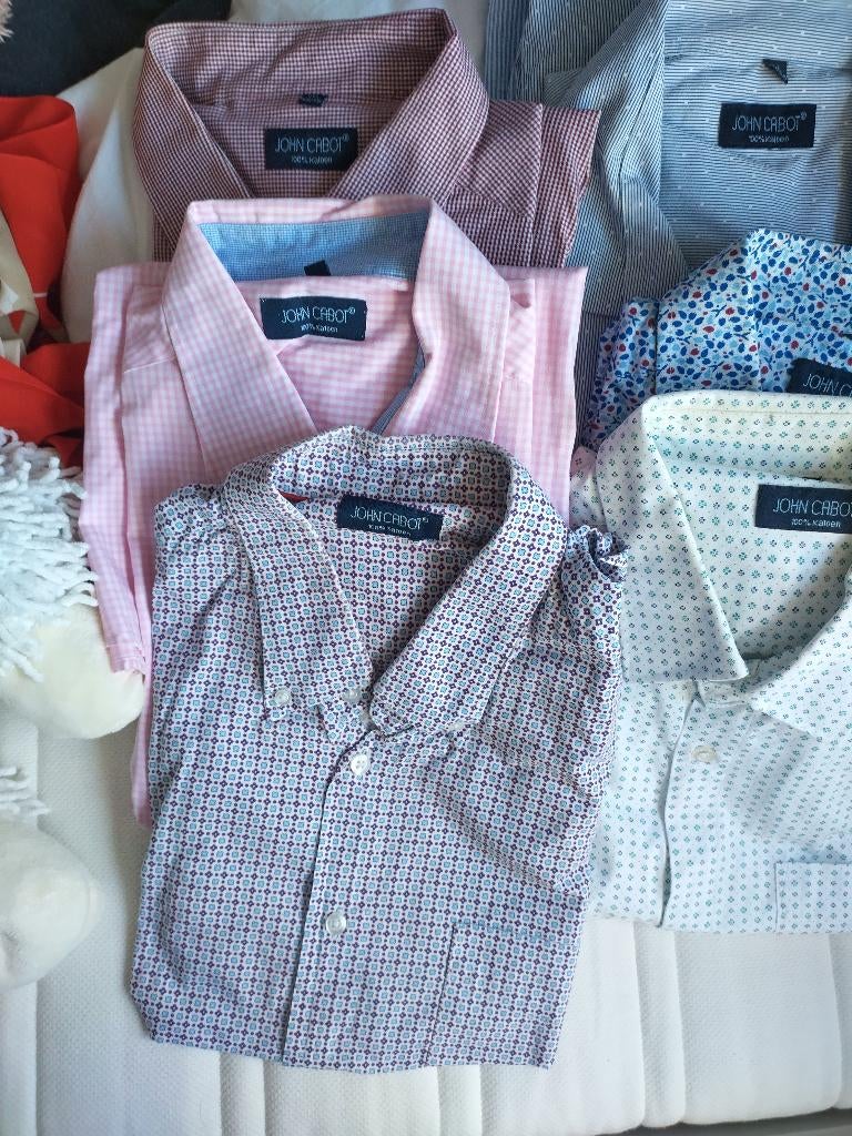 Overhemden van John Cabot maat xxl 45-46 lange mouw, Kleding | Heren, Overhemden, Ophalen of Verzenden, Gedragen, Blauw, Overige halswijdtes