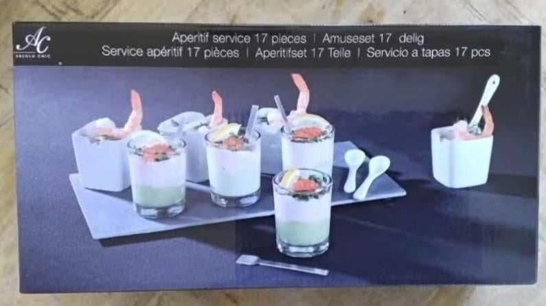 Absolu chic amuseset 17 delig, nieuw!, Ophalen, Overige materialen, Overige typen, Nieuw