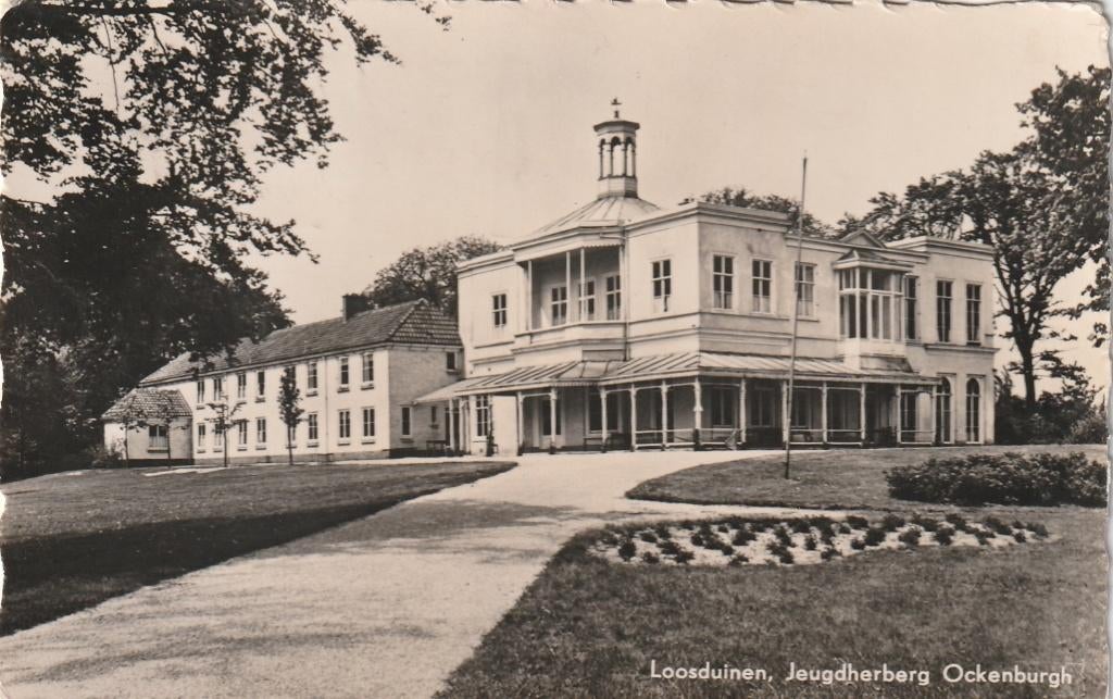 LOOSDUINEN Jeugdherberg Ockenburgh 1954, Verzenden, 1940 tot 1960, Gelopen, Zuid-Holland