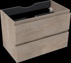 Linie Lado Wastafelonderkast Grey Oak 80cm, Huis en Inrichting, Ophalen