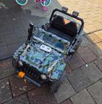 Elektrische kinder jeep camouflage, Ophalen, Zo goed als nieuw