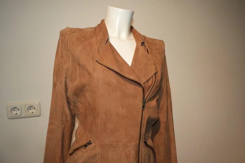 Goosecraft leren jasje soepel leer bruin cognac kleur mt L, Kleding | Dames, Jassen | Zomer, Goosecraft, Bruin, Verzenden, Maat 42/44 (L)