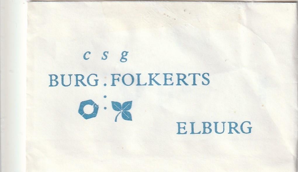 suikerzakje #149 : Burg. Folkerts Elburg, Verzenden, Nederland