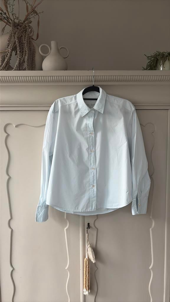 heel lichtblauwe blouse van Forte Forte mt 0, Ophalen of Verzenden, Zo goed als nieuw, Maat 38/40 (M), Blauw