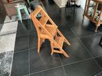 Houten trapstoeltje, Huis en Inrichting, Ophalen, Gebruikt, Overige kleuren, Eén