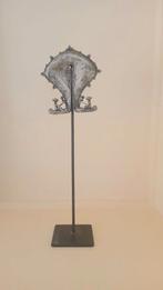 Oude grote etnisch zilveren Mamuli pendant, Sumba Indonesie, Ophalen of Verzenden