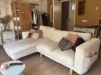 Bank IKEA Norsborg wit 2zits + chaise longue, Ophalen, 250 tot 300 cm, Gebruikt, Driepersoons
