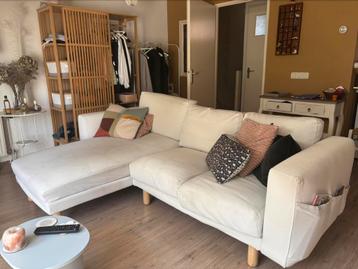 Bank IKEA Norsborg wit 2zits + chaise longue beschikbaar voor biedingen