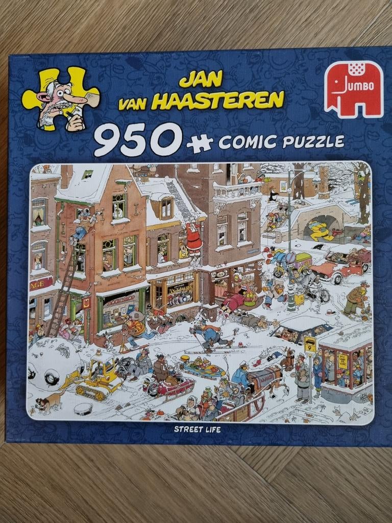 Jan van Haasteren - Straatleven Puzzel 950+ stukjes, Ophalen, 500 t/m 1500 stukjes, Zo goed als nieuw, Legpuzzel