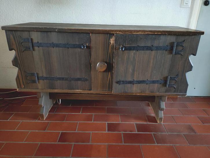 Houten dressoir kast commode  landelijk Cepelia, Huis en Inrichting, Kasten | Dressoirs, Gebruikt, 100 tot 150 cm, 25 tot 50 cm