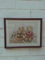 Schilderijtje BEREN-FAMILIE van Trudy Huijskamp, Reproductie, Ophalen of Verzenden, Nieuw, Wanddecoratie