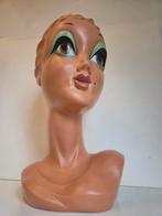 Huard mannequin hoedenhoofd paspop pruikenhoofd hoofd Twiggy, Antiek en Kunst, Curiosa en Brocante, Ophalen of Verzenden
