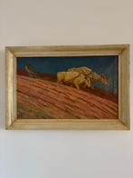 Schilderij Karbouwen, Ophalen