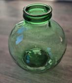 Viresa glasvaas 30 cm doorsnede 37 cm hoog hals 12cm, Ophalen, Minder dan 50 cm, Groen, Glas
