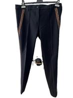 ROSNER Antonia zwarte pantalon panterbies bruin goud 44, Verzenden, Zwart, Maat 42/44 (L), Zo goed als nieuw