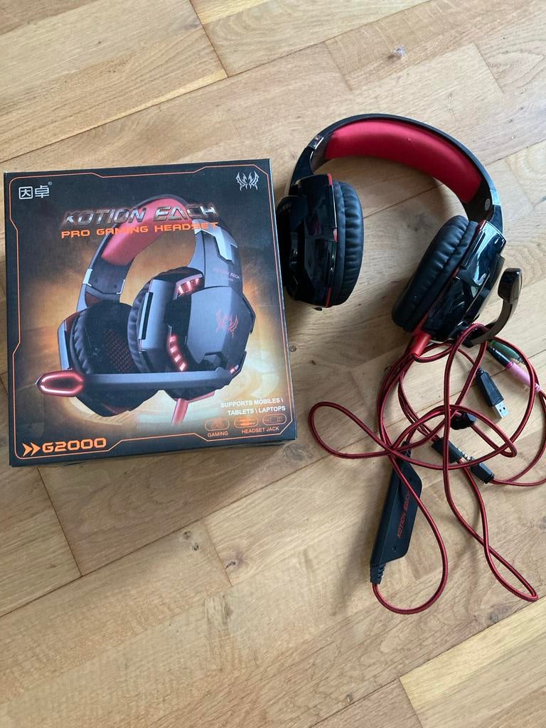 Gaming Headset G2000 - Nieuwstaat!, Ophalen of Verzenden, Zo goed als nieuw, Over oor (circumaural), Overige merken