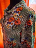 Vrolijk groen gebloemd doorknoopjurk Tante Betsy Mt XL, Tante Betsy, Maat 46/48 (XL) of groter, Nieuw, Ophalen of Verzenden