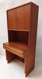 Vintage jaren 60 teak buro meubel, Ophalen, Gebruikt, Teakhout, 50 tot 100 cm