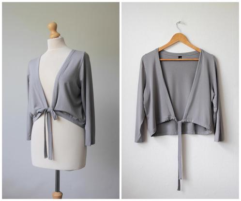 Yoek - leuke bolero / vest / grijs / maat S = 38 40, Kleding | Dames, Truien en Vesten, Zo goed als nieuw, Maat 38/40 (M), Grijs