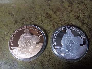 USA BRANDWEER  challenge coins  GOUD en ZILVER  beschikbaar voor biedingen