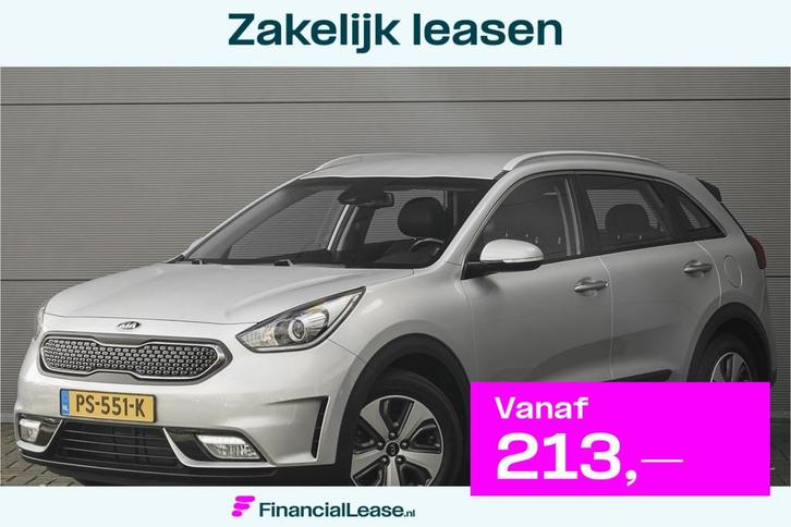 Kia Niro 1.6 GDi Hybrid DynamicLine Camera Navi CarPlay, Auto's, Kia, Bedrijf, Lease, Financial lease, Niro, ABS, Achteruitrijcamera