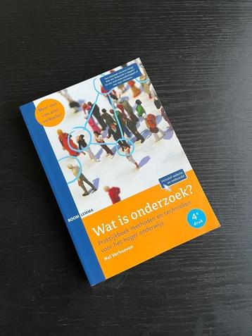 ZGAN boek Wat is Onderzoek Nel Verhoeven 9789059316713 4e dr beschikbaar voor biedingen