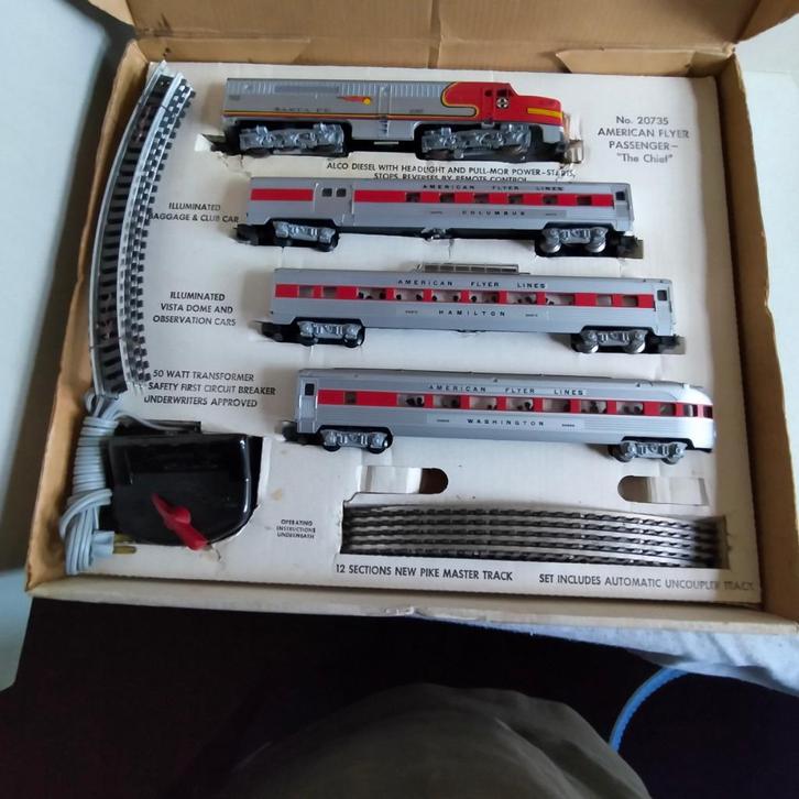 American Flyer spoor S treinset, Hobby en Vrije tijd, Modeltreinen | Overige schalen, Gebruikt, Treinset, Wisselstroom, Overige merken