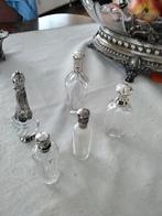 Antieke parfum flesjes., Ophalen of Verzenden, Zilver