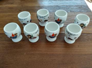 8 mooie eierdopjes van Rien Poortvliet beschikbaar voor biedingen