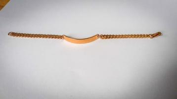 18 karaat gouden heren armband naamplaat beschikbaar voor biedingen
