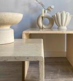 Travertin tafel set, Ophalen, Overige materialen, 200 cm of meer, 50 tot 100 cm