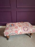 Vintage Hocker met Wieltjes, Hout, Vintage, Ophalen of Verzenden, Zo goed als nieuw
