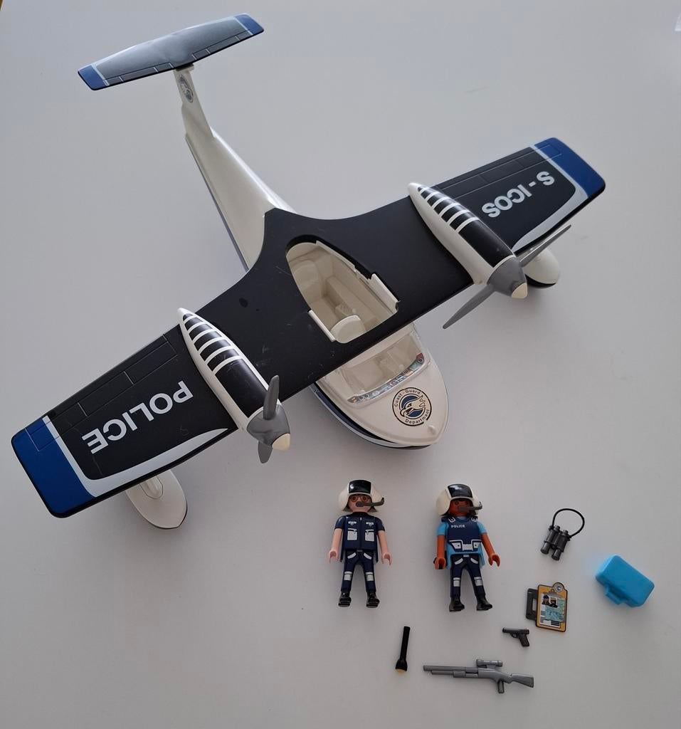 Playmobil Politie watervliegtuig - 4445, Kinderen en Baby's, Speelgoed | Playmobil, Ophalen, Zo goed als nieuw, Complete set