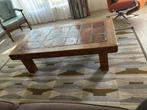 Salontafel met plavuizen, Ophalen, Gebruikt, 100 tot 150 cm, Eikenhout