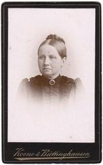 CDV Vrouw Jurk Foto Koene & Buttinghausen Amsterdam Batavia, Verzamelen, Foto's en Prenten, Gebruikt, Foto, Ophalen of Verzenden