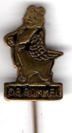 O.B. Bommel zwart op koper stripfiguur speldje ( R_046a ), Verzamelen, Speldjes, Pins en Buttons, Verzenden, Nieuw, Figuurtje
