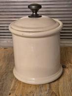 Creme voorraadpot met metalen dop, Ophalen of Verzenden