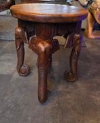 Houten olifanten bijzettafel, Antiek en Kunst, Ophalen