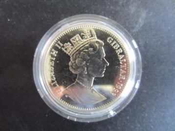 Te Koop Munt  ECU Gibraltar 1993 Eurotunnel beschikbaar voor biedingen