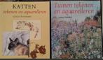 2 boeken tekenen en aquarellen, Ophalen of Verzenden, Gebruikt, Boek of Gids