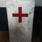 Oude houten kist opbergkist koffer medicijnkast brocante, Antiek en Kunst, Curiosa en Brocante, Ophalen of Verzenden