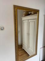 Vintage gouden spiegel, Huis en Inrichting, Woonaccessoires | Spiegels, Ophalen, Zo goed als nieuw, Rechthoekig