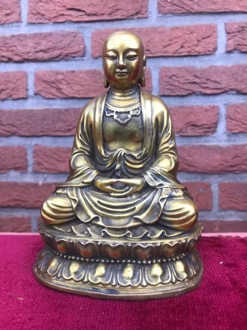 mediterende monnik/ Boeddha, brons, Sino-Tibetaans, Antiek en Kunst, Curiosa en Brocante, Ophalen of Verzenden