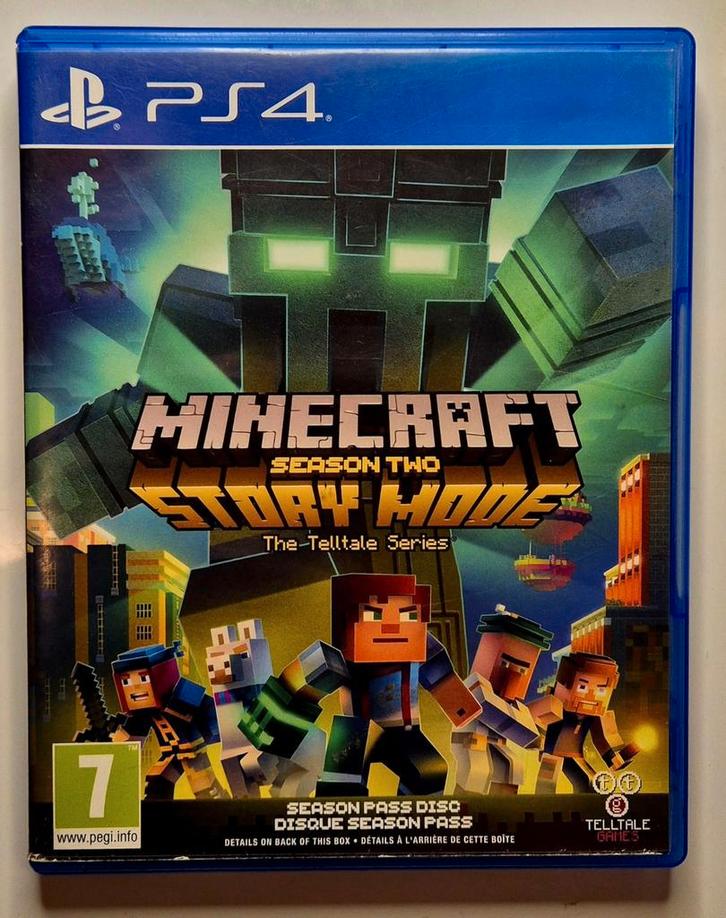 Minecraft Story Mode Season Two - PS4 - PS5 🌈🌈🌈, Spelcomputers en Games, Games | Sony PlayStation 4, Zo goed als nieuw, 1 speler