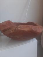 Stoere robuuste schaal teak, Ophalen, Zo goed als nieuw, Rond, Hout