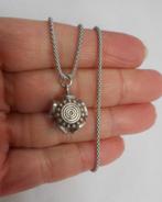 Zilveren ketting met aparte hanger nr.1362, Sieraden, Tassen en Uiterlijk, Kettingen, Met hanger, Verzenden, Zo goed als nieuw